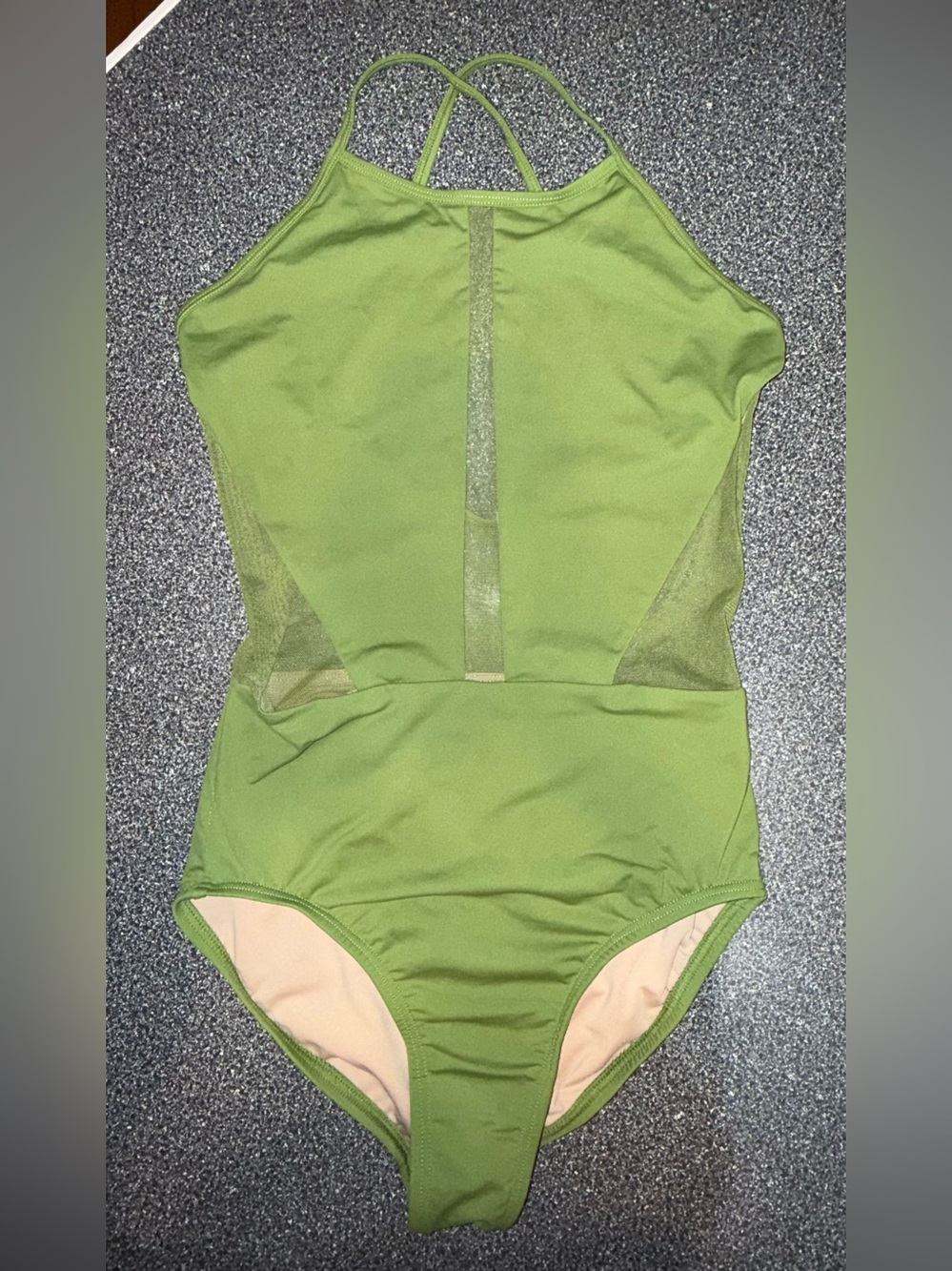 Olive Green One-Piece Leotard Baltogs Size Adult Medium